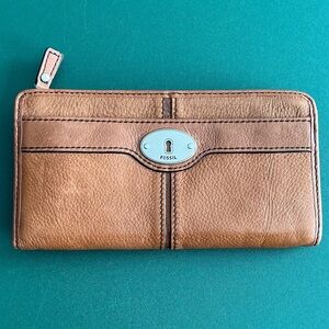 Fossil Brown Leather Wallet
